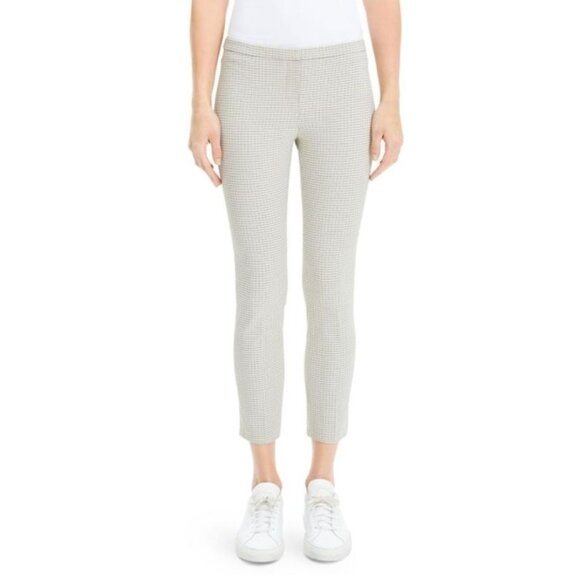 Theory Classic Plaid Skinny Trousers Women's Size 10 in Multi - New With Tags! - Picture 1 of 8